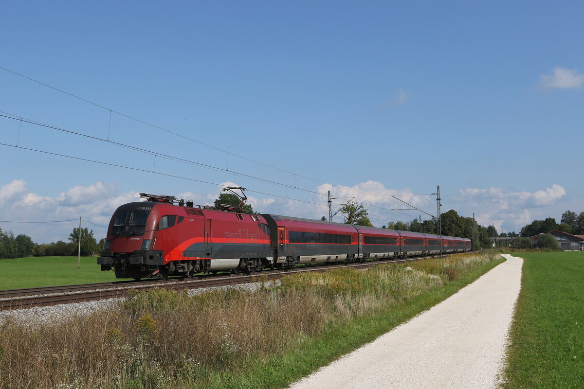 1116 217 aus Salzburg kommend am 26. September 2021 bei bersee.