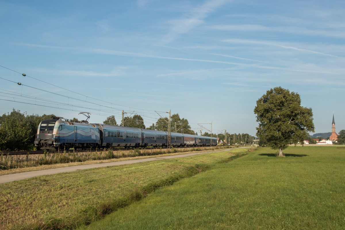 1116 251 mit dem  Ski Austria Railjet  aus Salzburg kommend am 12. September 2015 bei bersee.