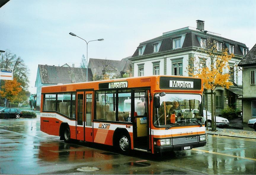 (111'626) - AOT Amriswil - Nr. 5/TG 62'895 - Neoplan am 13. Oktober 2008 beim Bahnhof Amriswil