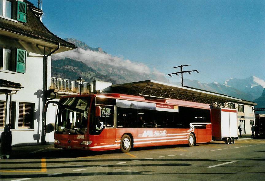 (111'707) - AFA Adelboden - Nr. 27/BE 26'773 - Mercedes am 19. Oktober 2008 beim Bahnhof Frutigen