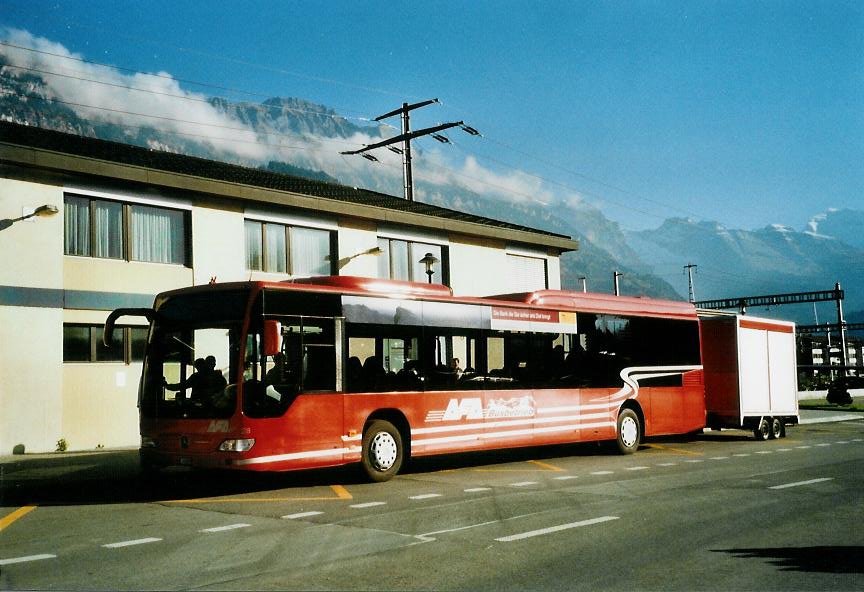 (111'708) - AFA Adelboden - Nr. 28/BE 43'089 - Mercedes am 19. Oktober 2008 beim Bahnhof Frutigen