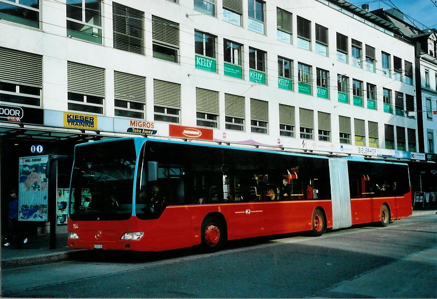 (111'916) - VB Biel - Nr. 154/BE 653'154 - Mercedes am 10. November 2008 in Biel, Guisanplatz