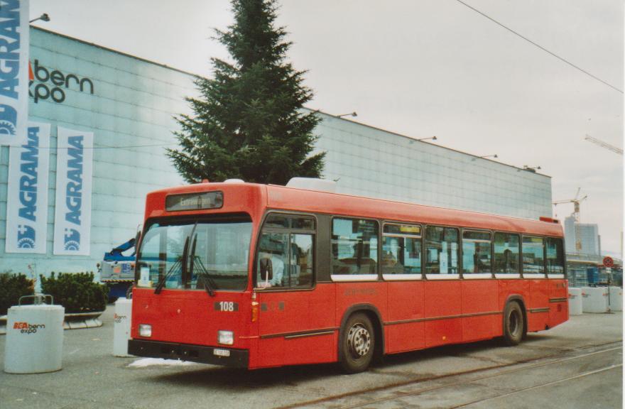 (112'223) - Bernmobil, Bern - Nr. 108/BE 500'108 - Volvo/R&J am 28. November 2008 in Bern, Guisanplatz