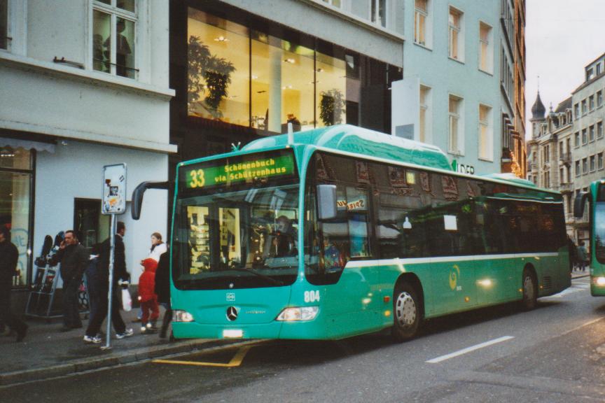 (112'318) - BVB Basel - Nr. 804/BS 2804 - Mercedes am 6. Dezember 2008 in Basel, Schifflnde