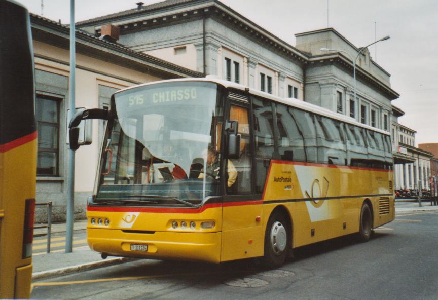 (112'607) - Autopostale, Muggio - TI 111'124 - Neoplan am 9. Dezember 2008 beim Bahnhof Chiasso