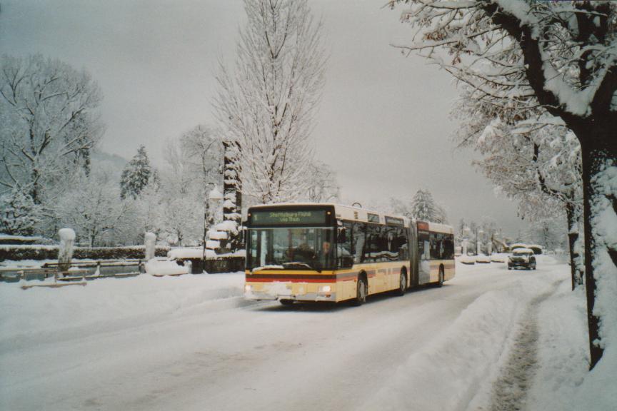 (112'927) - STI Thun - Nr. 87/BE 572'087 - MAN am 17. Dezember 2008 bei der Schifflndte Thun