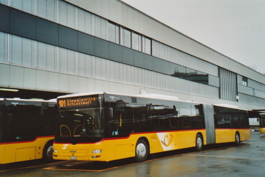 (112'935) - PostAuto Bern - Nr. 663/BE 610'550 - MAN am 20. Dezember 2008 in Bern, Postautostation