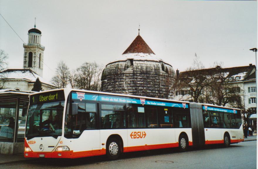 (113'027) - BSU Solothurn - Nr. 45/SO 143'445 - Mercedes am 20. Dezember 2008 in Solothurn, Amthausplatz