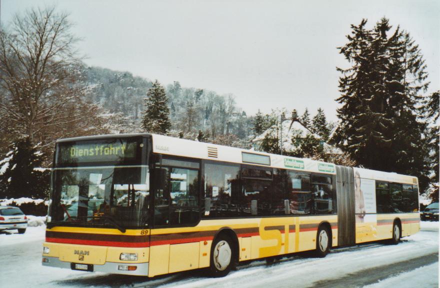 (113'503) - STI Thun - Nr. 89/BE 572'089 - MAN am 2. Januar 2009 bei der Schifflndte Thun