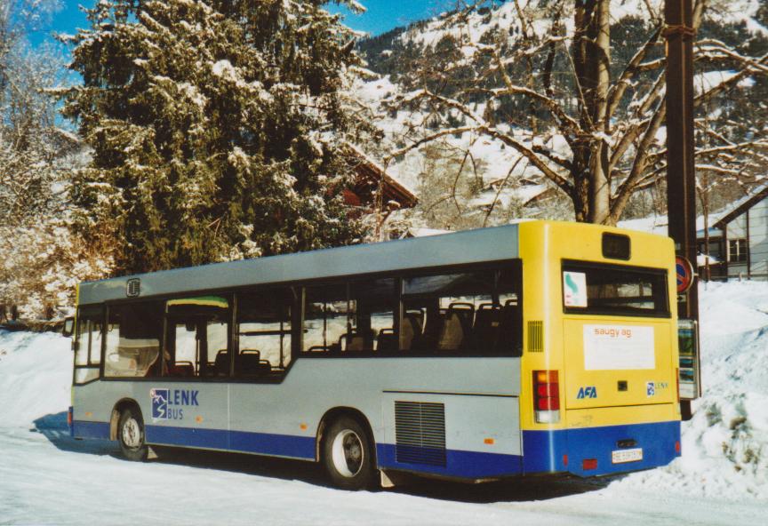 (113'516) - AFA Adelboden - Nr. 51/BE 539'151 - MAN (ex BAM Morges Nr. 5) am 2. Januar 2009 beim Bahnhof Lenk