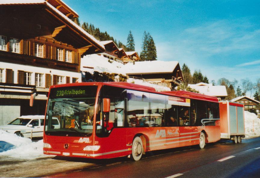 (113'606) - AFA Adelboden - Nr. 28/BE 43'089 - Mercedes am 4. Januar 2009 in Adelboden, Margeli