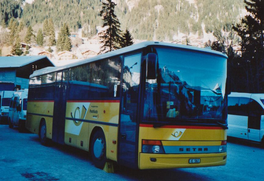 (113'708) - Anthamatten, Saas-Almagell - VS 5863 - Setra am 11. Januar 2009 in Adelboden, ASB