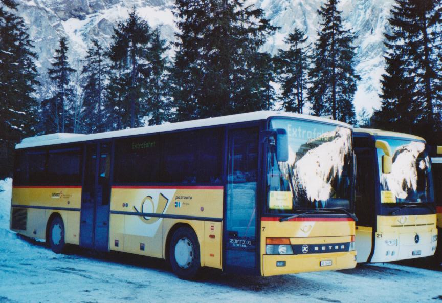 (113'715) - Tschannen, Zofingen - Nr. 7/AG 14'483 - Setra am 11. Januar 2009 in Adelboden, Unter dem Birg