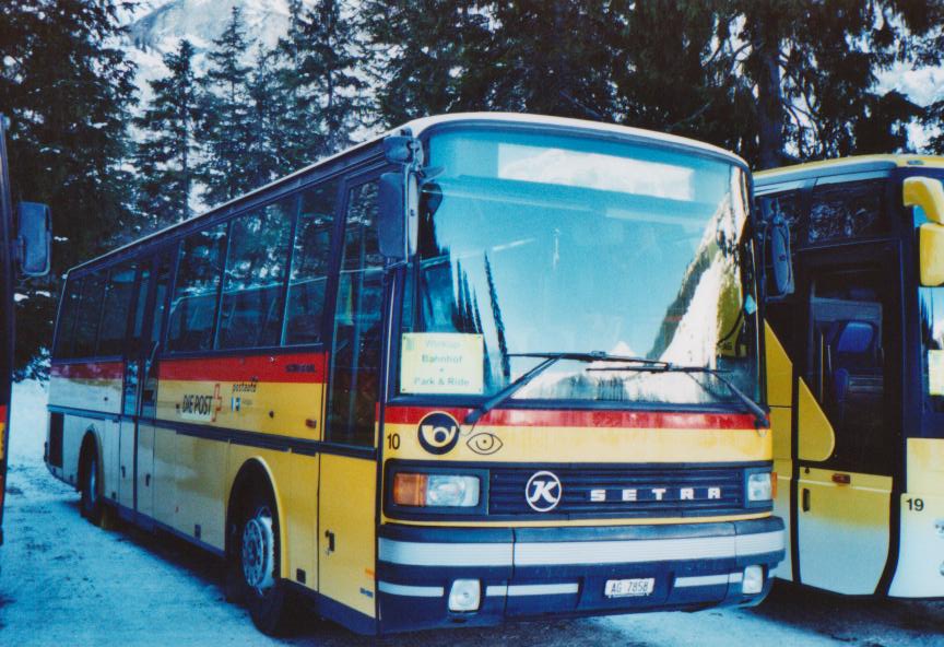 (113'719) - Tschannen, Zofingen - Nr. 10/AG 7858 - Setra am 11. Januar 2009 in Adelboden, Unter dem Birg