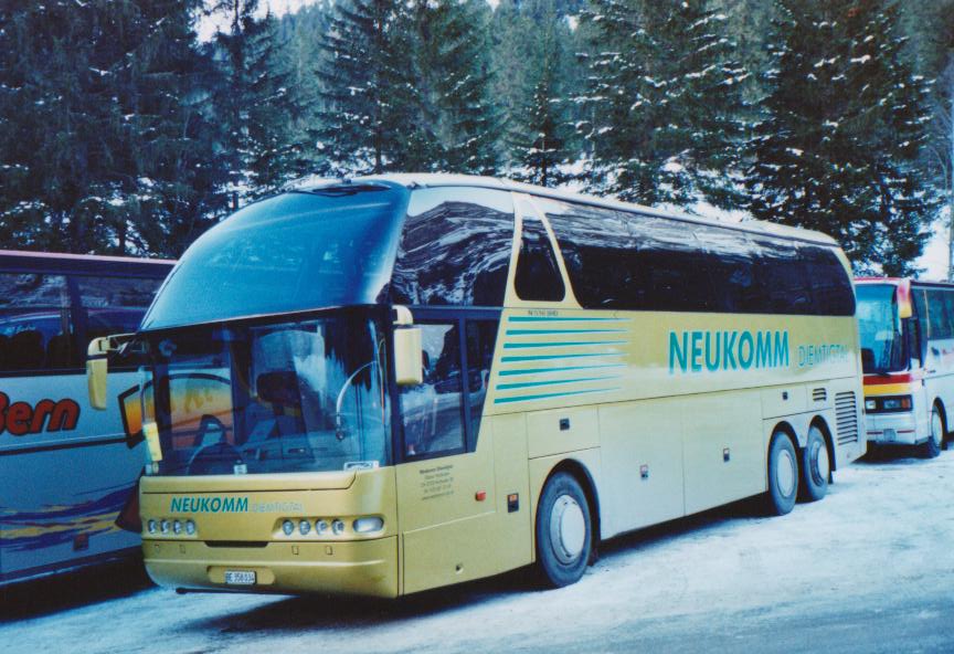 (113'723) - Neukomm, Horboden - BE 358'034 - Neoplan am 11. Januar 2009 in Adelboden, Unter dem Birg