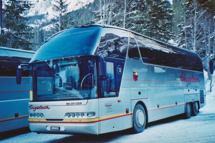 (113'731) - Engeloch, Riggisberg - BE 145'505 - Neoplan am 11. Januar 2009 in Adelboden, Unter dem Birg