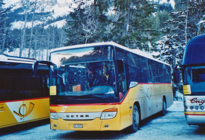 (113'733) - Spring, Schwenden - BE 26'672 - Setra am 11. Januar 2009 in Adelboden, Unter dem Birg