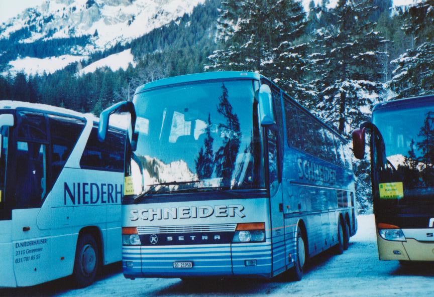 (113'802) - Schneider, Langendorf - SO 21'950 - Setra am 11. Januar 2009 in Adelboden, Unter dem Birg