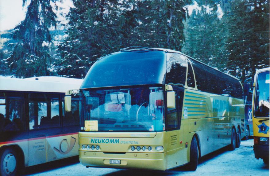 (113'812) - Neukomm, Horboden - BE 200'789 - Neoplan am 11. Januar 2009 in Adelboden, Unter dem Birg