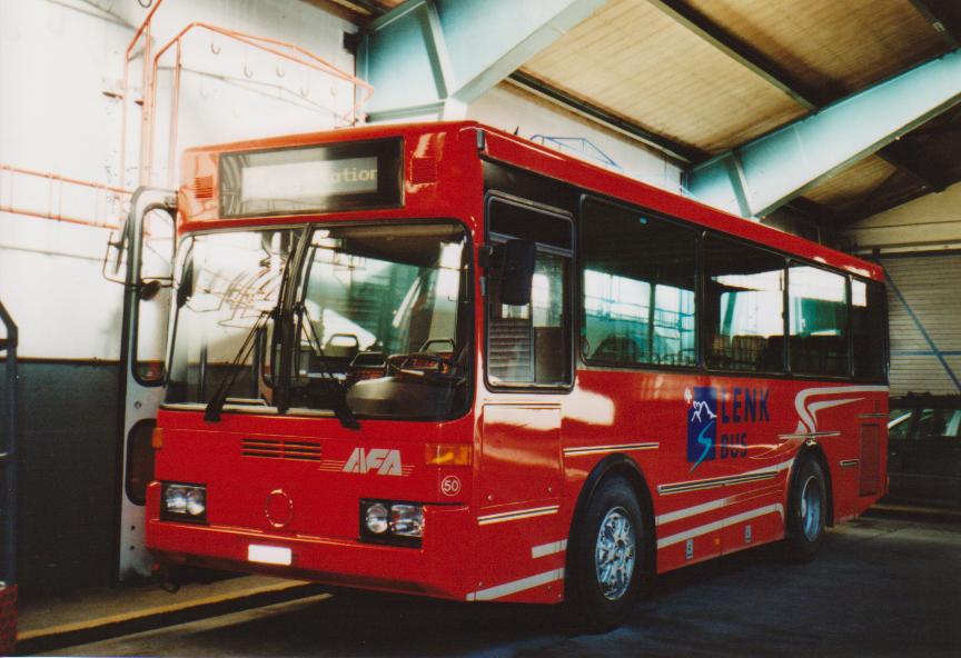 (113'835) - AFA Adelboden - Nr. 50/BE 645'415 - Vetter (ex AVG Grindelwald Nr. 21) am 11. Januar 2009 im Autobahnhof Adelboden