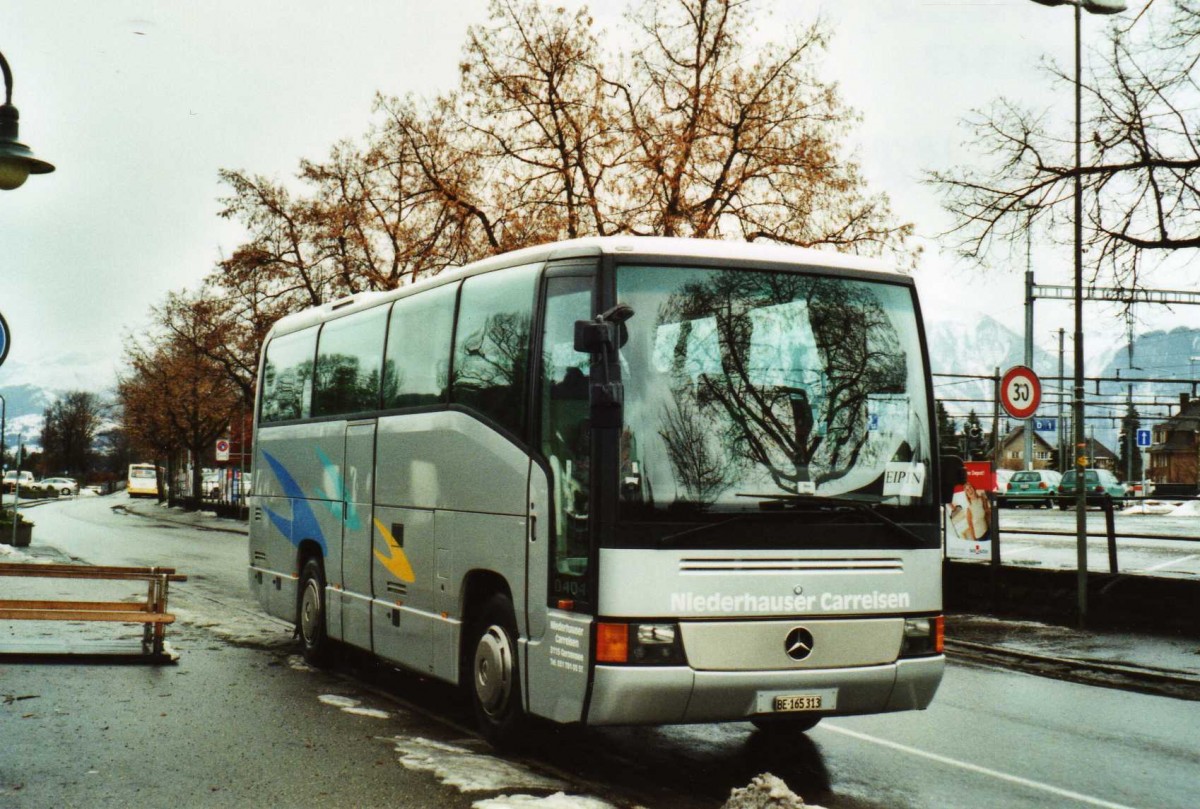 (114'129) - Niederhauser, Gerzensee - BE 165'313 - Mercedes am 23. Januar 2009 bei der Schifflndte Thun