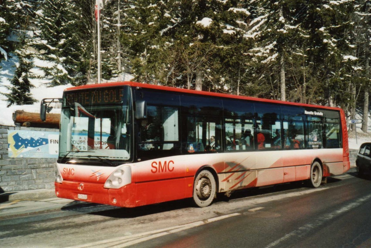 (114'325) - SMC Montana - Nr. 62/VS 114'062 - Irisbus am 15. Februar 2009 in Crans-Montana, Tl Crans