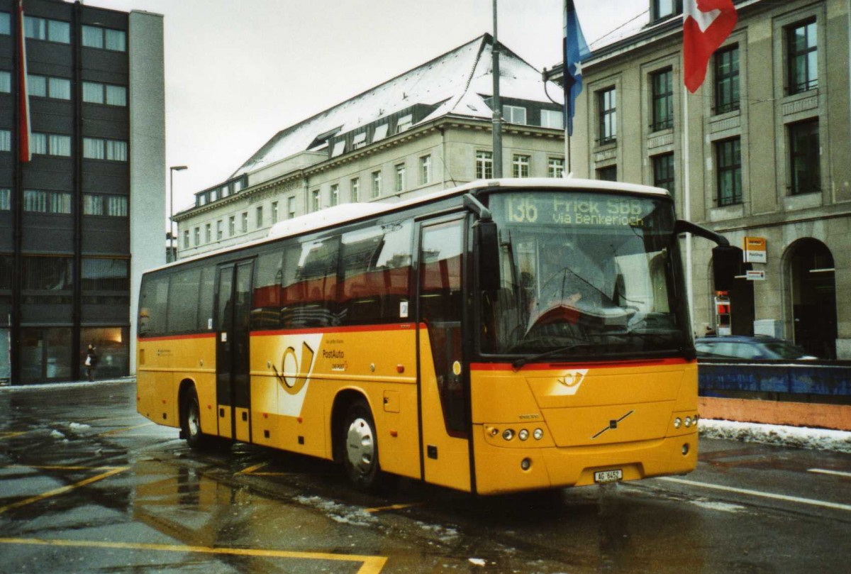 (114'434) - Brem, Wlflinswil - AG 6452 - Volvo am 17. Februar 2009 beim Bahnhof Aarau