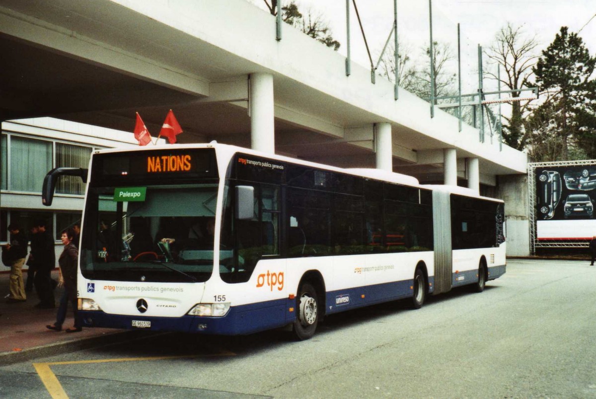 (114'824) - TPG Genve - Nr. 155/GE 960'539 - Mercedes am 8. Mrz 2009 in Genve, Palexpo