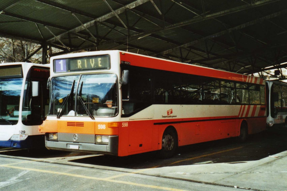 (114'929) - TPG Genve - Nr. 598/GE 96'105 - Mercedes am 8. Mrz 2009 in Genve, Dpt