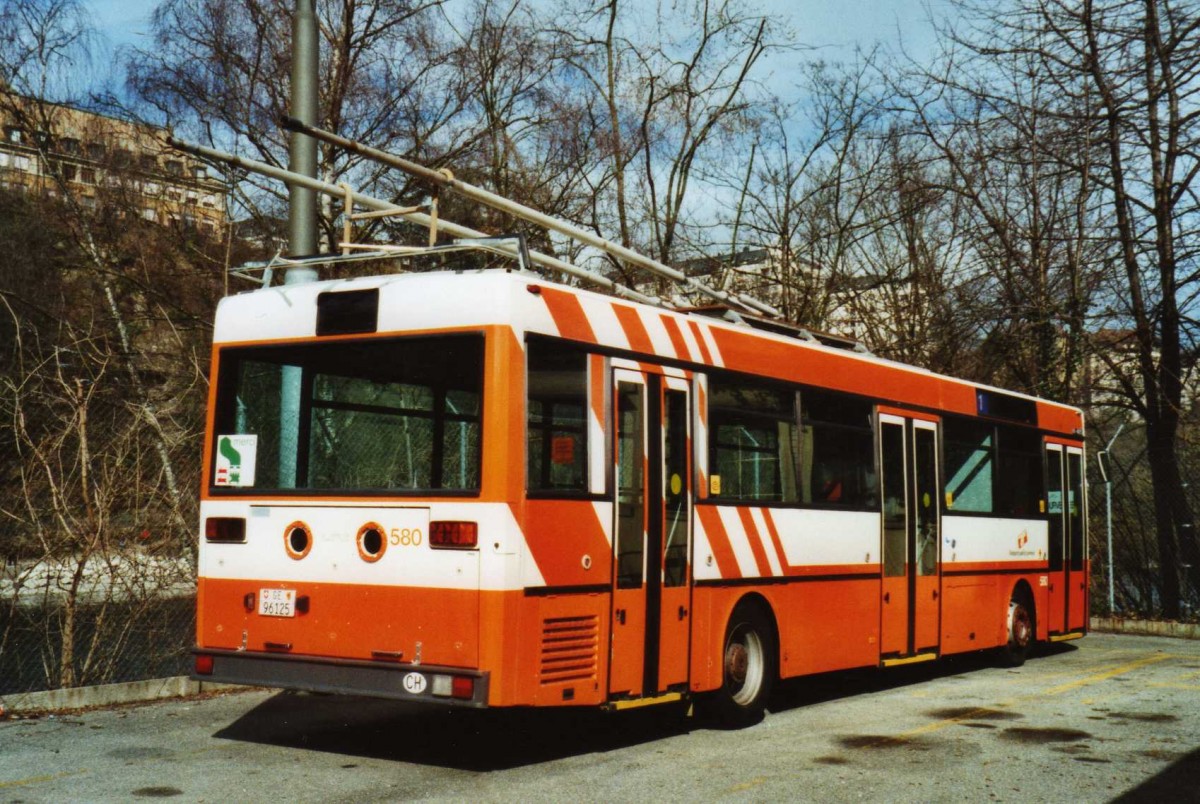 (114'936) - TPG Genve - Nr. 580/GE 96'125 - Mercedes Enteiser am 8. Mrz 2009 in Genve, Dpt