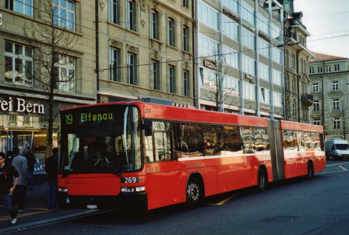 (115'217 - Bernmobil, Bern - Nr. 269/BE 572'269 - Volvo/Hess am 16. Mrz 2009 beim Bahnhof Bern