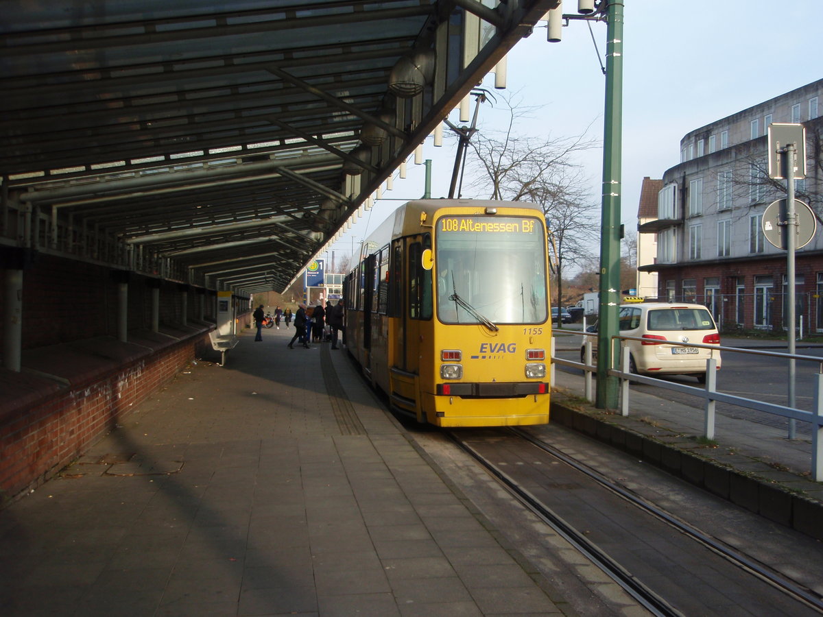 1155 der Ruhrbahn als 108 nach Essen Bredeney in Essen Altenessen Bahnhof. 17.02.2018