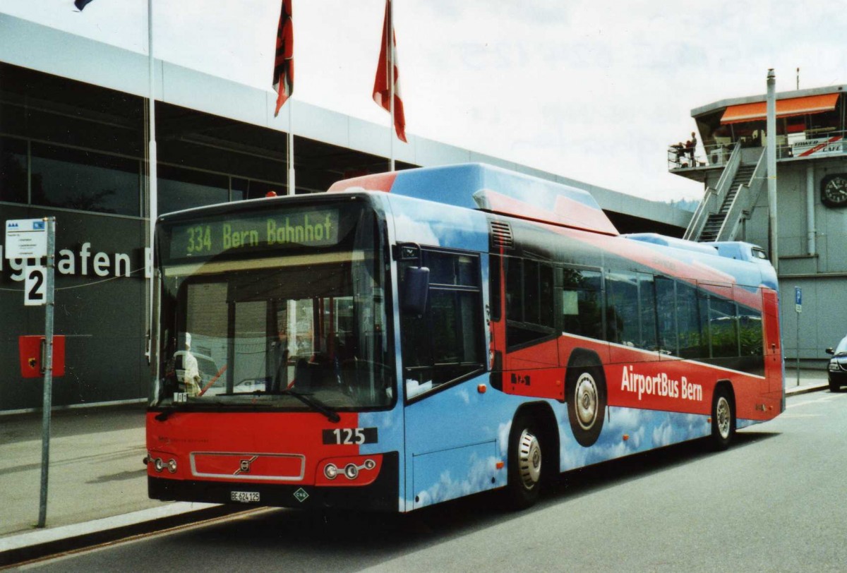 (116'418) - Bernmobil, Bern - Nr. 125/BE 624'125 - Volvo am 9. Mai 2009 in Belp, Flughafen