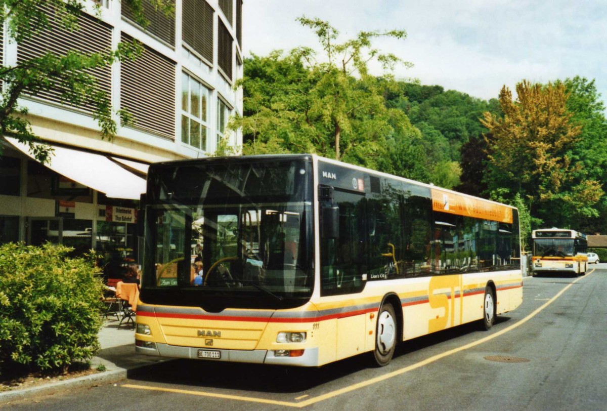 (116'425) - STI Thun - Nr. 111/BE 700'111 - MAN am 11. Mai 2009 bei der Schifflndte Thun