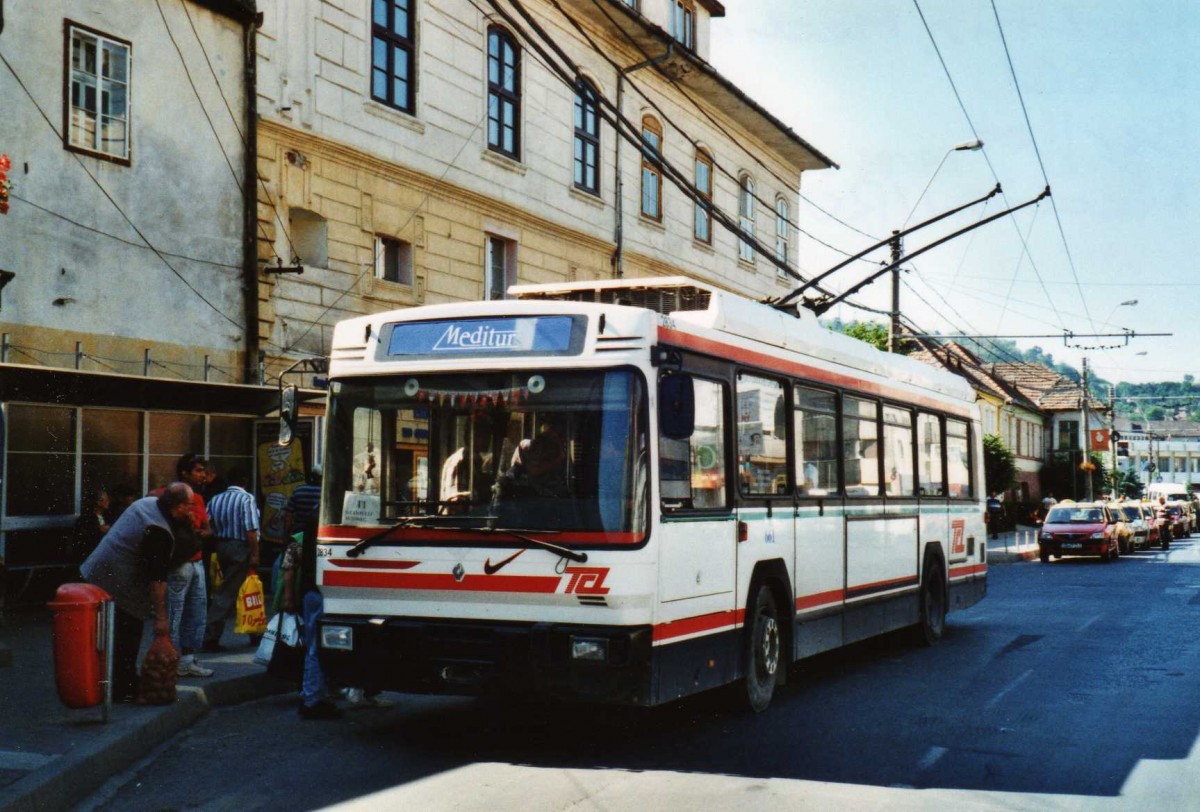 (116'622) - Meditur, Medias - Nr. 661 - Berliet Trolleybus (ex TCL F-Lyon Nr. 2834) am 26. Mai 2009 in Medias