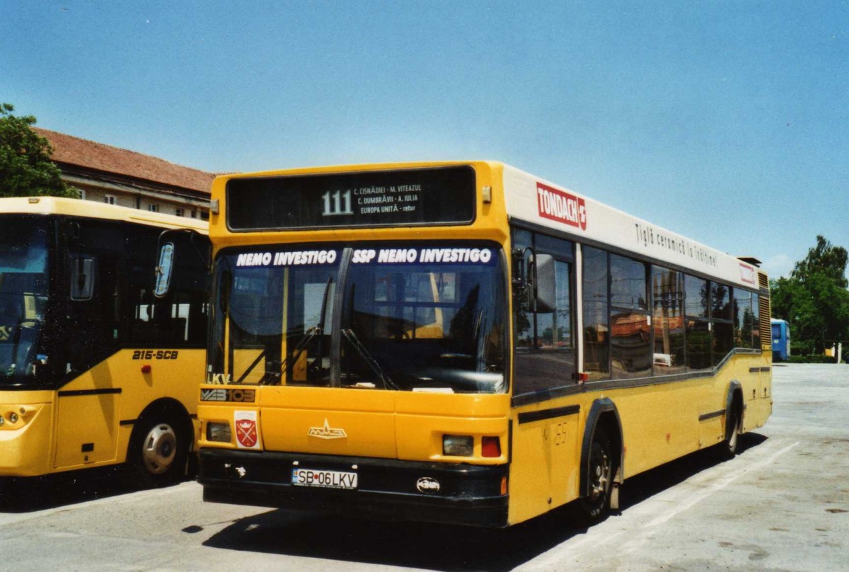 (116'815) - Tursib, Sibiu - Nr. 165/SB 06 LKV - MAZ am 27. Mai 2009 in Sibiu, Depot