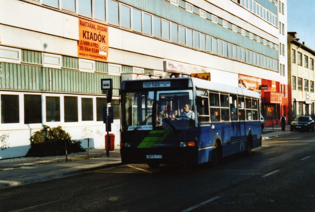 (117'027) - BKV Budapest - Nr. 07-17/BPO-717 - Ikarus am 28. Mai 2009 in Budapest