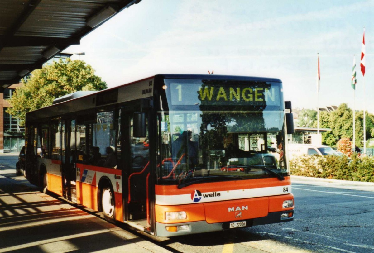 (117'314) - BOGG Wangen b.O. - Nr. 84/SO 22'056 - MAN am 8. Juni 2009 beim Bahnhof Olten