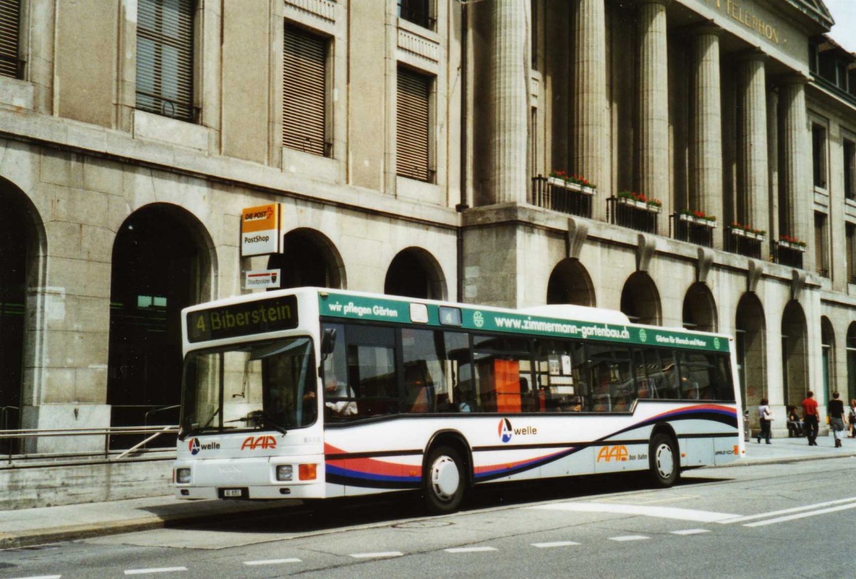 (117'433) - AAR bus+bahn, Aarau - Nr. 151/AG 8351 - MAN am 8. Juni 2009 beim Bahnhof Aarau