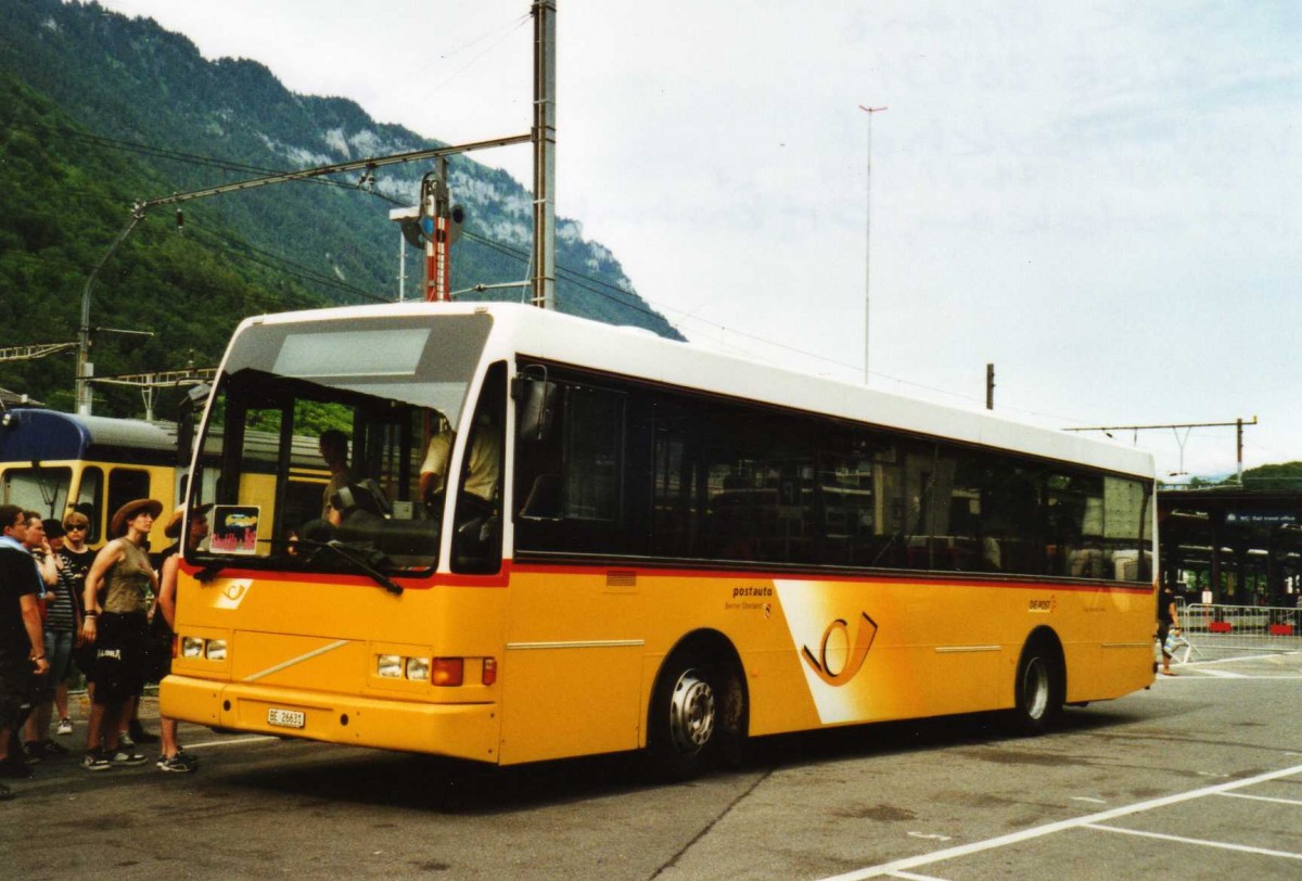 (117'708) - Flck, Brienz - Nr. 6/BE 26'631 - Volvo/Berkhof (ex AVBB Schwanden Nr. 2) am 14. Juni 2009 beim Bahnhof Interlaken Ost