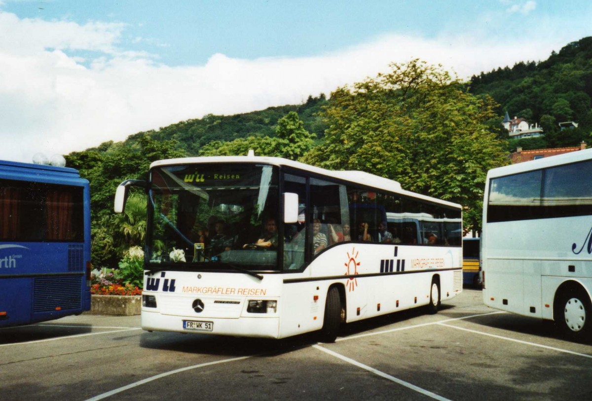 (117'928) - Will, Mllheim - FR-WK 51 - Mercedes am 4. Juli 2009 in Freiburg, Karlsplatz