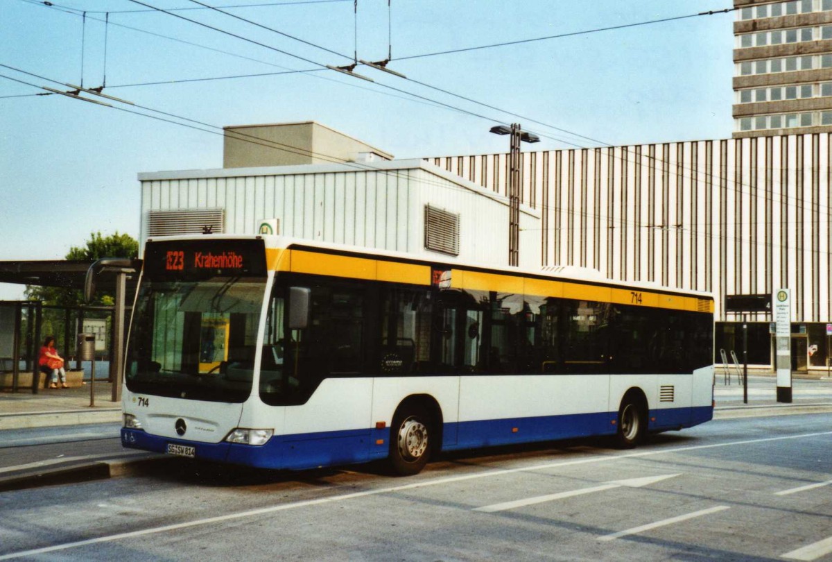 (118'004) - SWS Solingen - Nr. 714/SG-SW 814 - Mercedes am 5. Juli 2009 in Solingen, Graf-Wilhelm-Platz