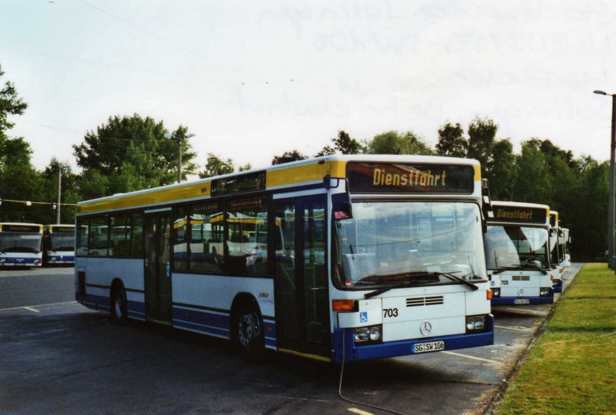 (118'113) - SWS Solingen - Nr. 703/SG-SW 106 - Mercedes am 5. Juli 2009 in Solingen, Betriebshof