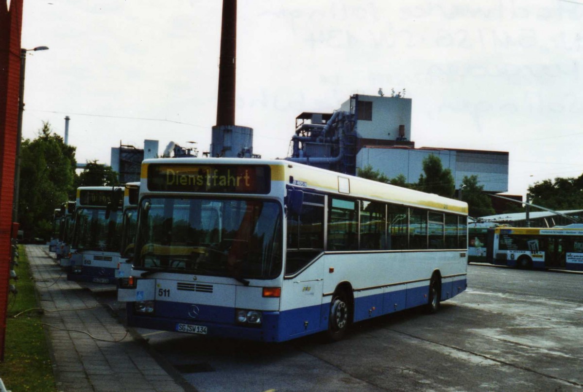 (118'115) - SWS Solingen - Nr. 511/SG-SW 134 - Mercedes am 5. Juli 2009 in Solingen, Betriebshof