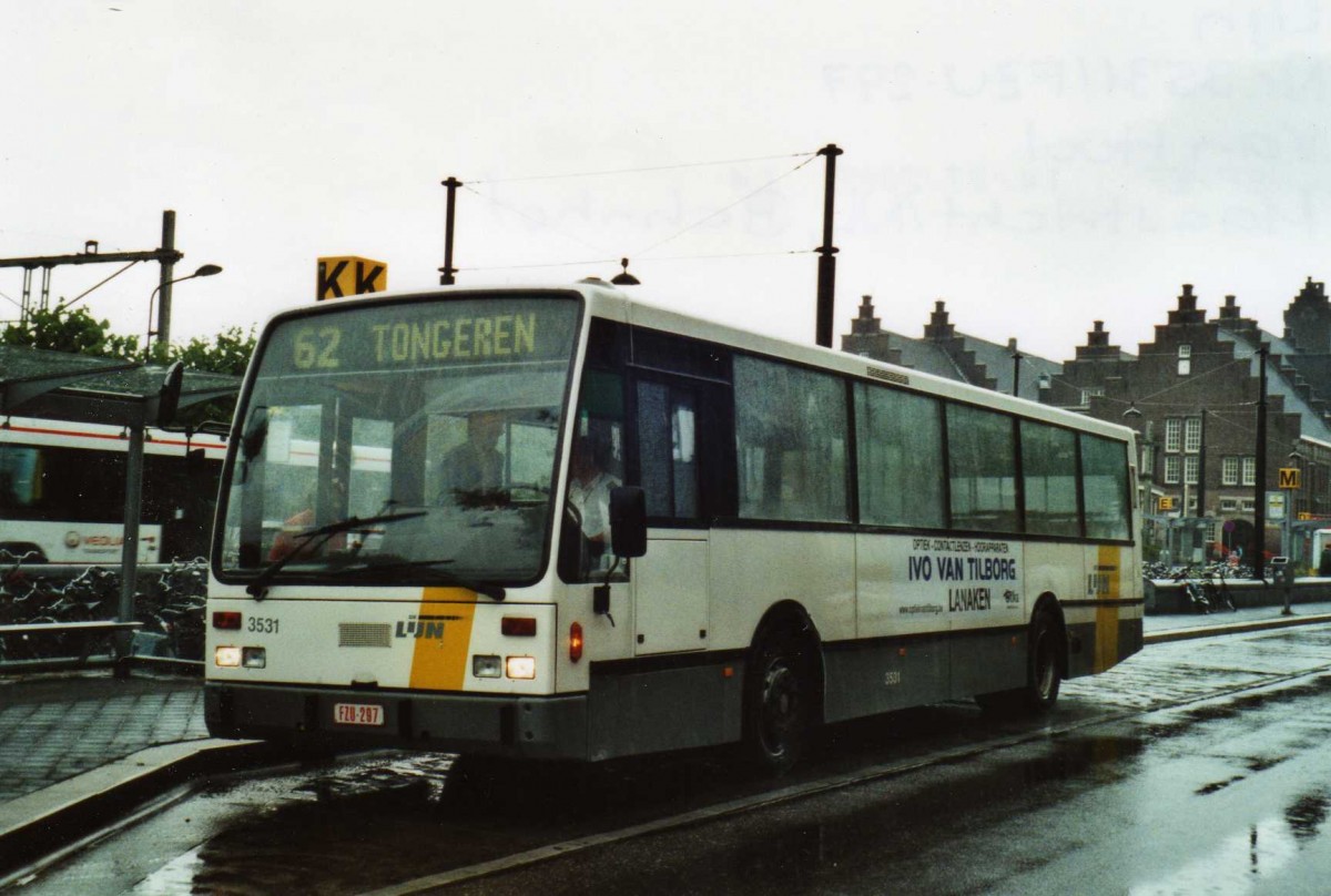 (118'630) - Aus Belgien: De Lijn, Mechelen - Nr. 3531/FZU-297 - Van Hool am 8. Juli 2009 beim Bahnhof Maastricht