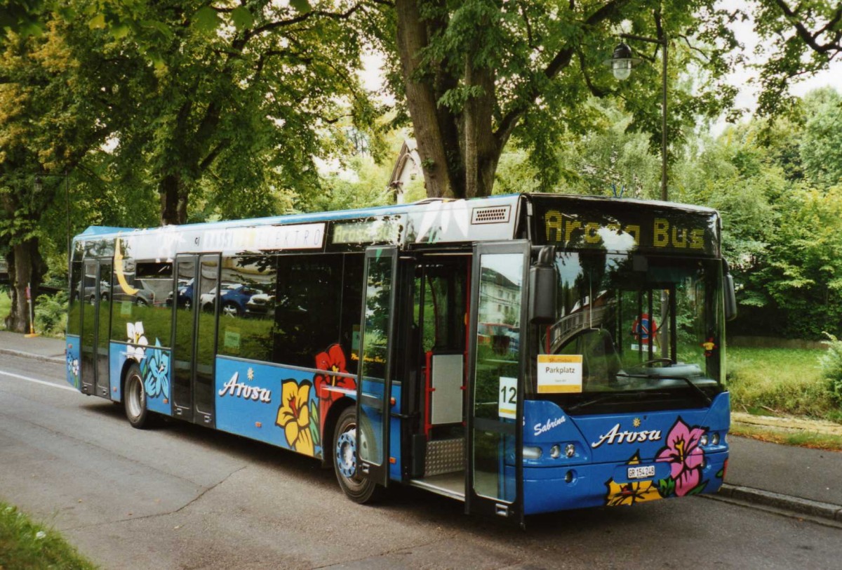 (119'122) - Pfosi, Chur - Nr. 8/GR 154'248 - Neoplan am 12. Juli 2009 in Frauenfeld, Open-Air