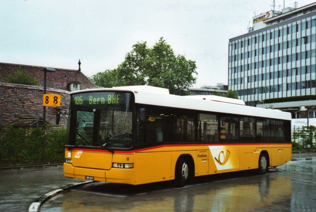 (119'329) - Steiner, Ortschwaben - Nr. 8/BE 136'714 - Volvo/Hess am 3. August 2009 in Bern, Postautostation