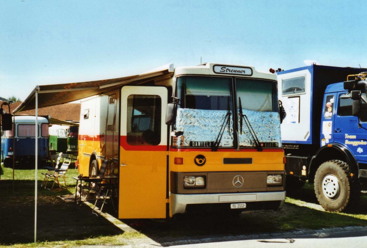 (119'909) - Treuthardt, Tgerwilen - TG 2112 - Mercedes/Lauber (ex P 19'915; ex Lehner, Brchen Nr. 2) am 15. August 2009 in Zug, Wohnbustreffen