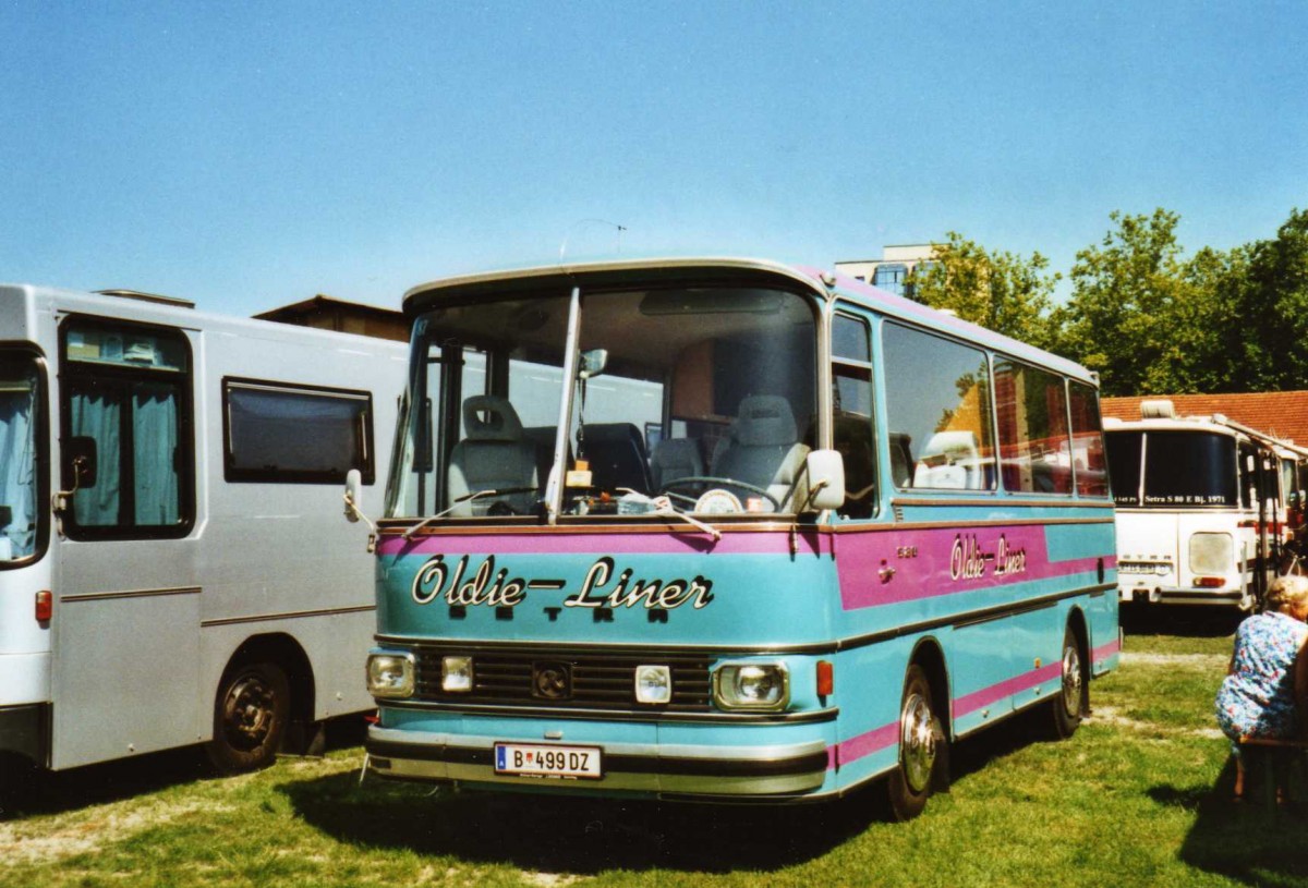 (119'930) - Aus Oesterreich: Wstner, Bezau - B 499 DZ - Setra am 15. August 2009 in Zug, Wohnbustreffen 