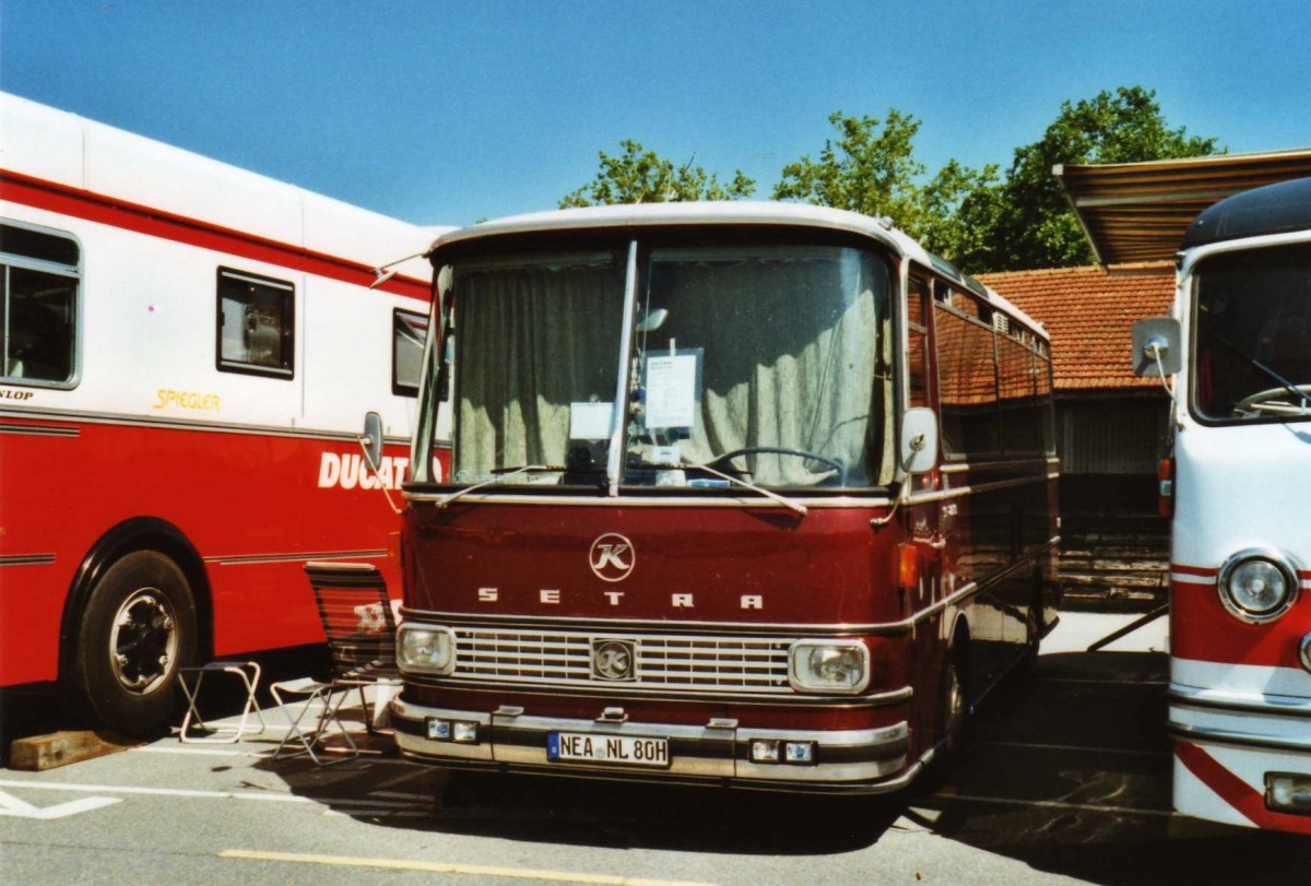 (119'936) - Aus Deutschland: Abele, Bad Windsheim - NEA-NL 80H - Setra am 15. August 2009 in Zug, Wohnbustreffen